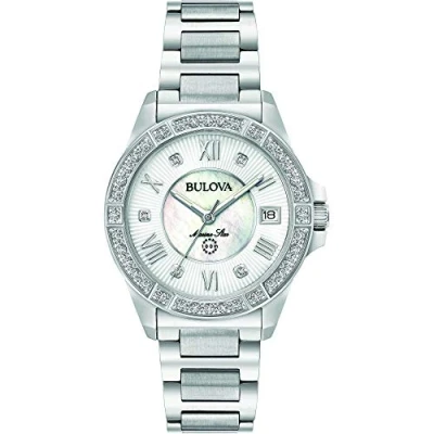 Image of Bulova Women&#039;s Analogue Quartz Watch with Stainless Steel Strap 96R232