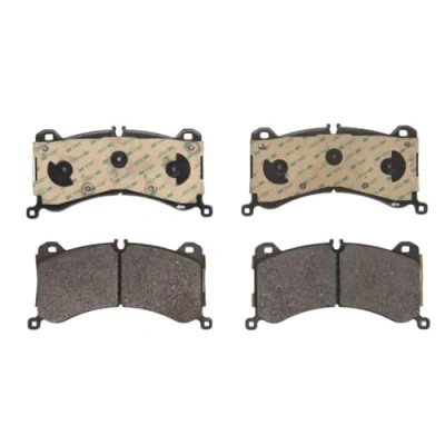 Image of 4KE698151E, 4KE698151G, 4KE698151K Brake pad set BOSCH 0 986 424 943 Low Metallic with anti squeak plate, mounting manual