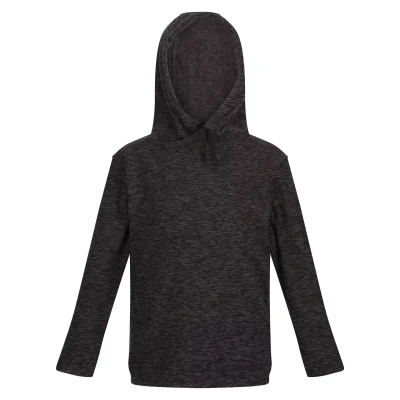 Image of Regatta Childrens Unisex Childrens/Kids Keyon Hooded Fleece (Black Marl) Size 13Y