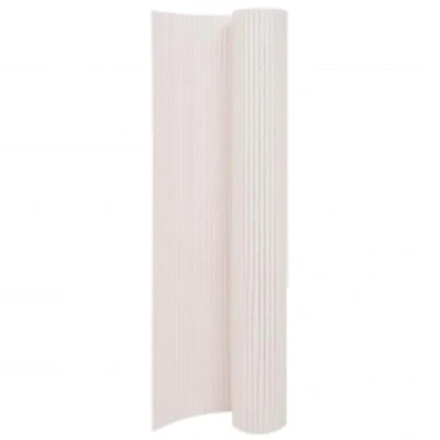 Image of vidaXL Double Sided Garden Fence 90x400 cm White