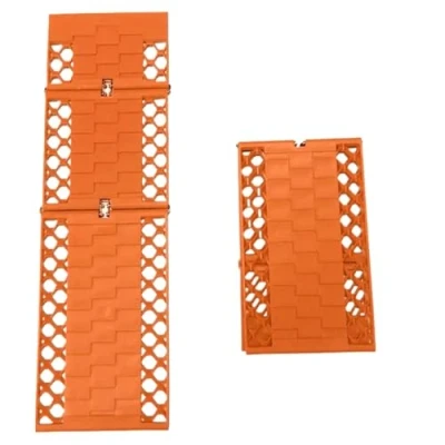 Image of Traction Mats 2pc Tire Auto Mat Grip Aid Tracks For Offroad Sand Snow Mud Track