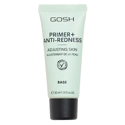 Image of GOSH Primer + Anti Redness CC PrimerI Green Colour Corrector for Red &amp; Blemished Skin I Moisturising Face Even Allergy Certified, Fragrance Free Vegan