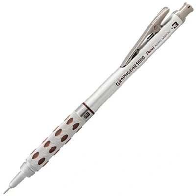 Image of Pentel Graph Gear 1000 Automatic Drafting Pencil, 0.3mm, Brown Accents, 1 Pencil (PG1013E)