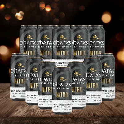Image of O&#039;Hara&#039;s Nitro Irish Stout 440ml Cans 4.30% ABV (12 Pack)