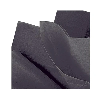 Image of Vibrant Black Tissue Sheets (50cm x 66cm) 10 Count Premium Quality, Large Gift Wrapping Paper for Crafts, Decorations, and Special Occasions