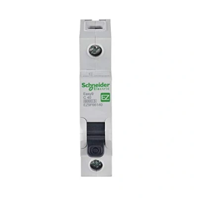 Image of Schneider Electric Easy9 MCB Miniature Circuit Breaker, 1 Pole, Type C, 6kA Breaking Capacity, 40A, 230V, EZ9F66140