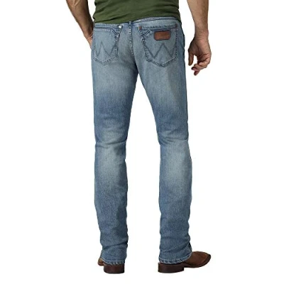 Image of Wrangler Men&#039;s Retro Slim Fit Straight Leg Jean, Jacksboro, 32W x 32L