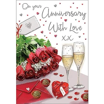 Image of Regal Publishing Your Annivesary Card 9 x 6 inches