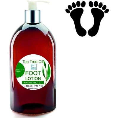 Image of Tea Tree Repair Cream for Feet, Hands and Nails: Moisturising Cream, Foot Deodorant, Soothing Balm, Skin Protector, Cracked Heels Calluses 500 ml