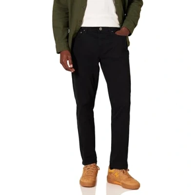 Image of Amazon Essentials Men&#039;s Athletic Fit 5 Pocket Stretch Twill Trouser (Available in Big &amp; Tall), Black, 32W / 28L