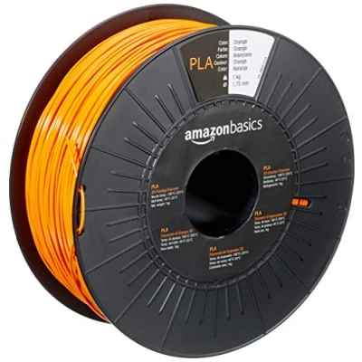 Image of Amazon Basics PLA 3D Printer Filament,1.75mm,Orange,1 kg Spool