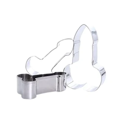Image of SunaOmni Cookie Set Stainless Steel Biscuit Fondant Baking Mold Diy Penis Pastry 3pcs Cutter Cake