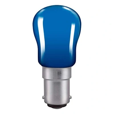 Image of Crompton 15W Small Bayonet Cap Pygmy Sign Bulb Blue