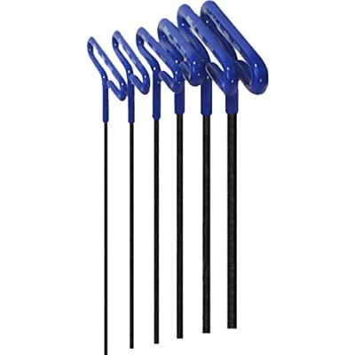 Image of EKLIND 55196 Cushion Grip Hex T Key allen wrench 6pc set Metric MM sizes 2 6 (9In shaft)
