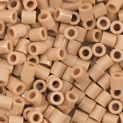 Image of Vaessen Creative Fuse Beads, Beige, Set of 1100 Pieces for DIY Crafts with Kids, Making Jewelry, Homemade Decorations and Other Crafty Ideas, 5mm