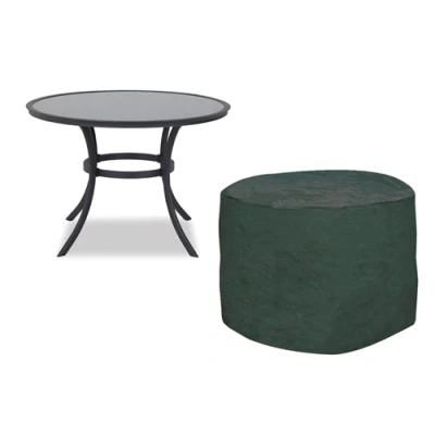 Image of Garland 4 6 Seater Round Table Cover Green, 7 Year Warranty