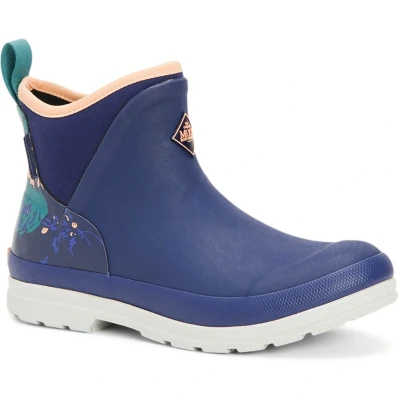 Image of MUCK BOOTS Womens Originals Ankle Textile/Weather Wellingtons Purple Rubber Size UK 3