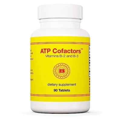 Image of Optimox, ATP Cofactors, with Riboflavin (B2) and Niacin (B3), High Strength, 90 Vegan Tablets, Vegetarian, Gluten Free, Soy Non GMO