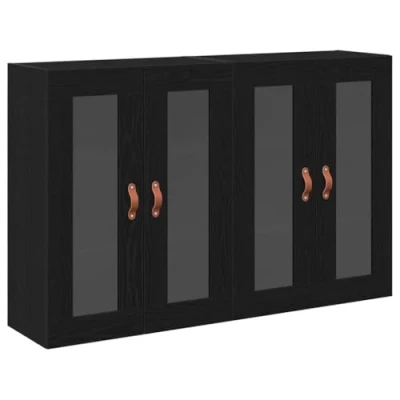 Image of vidaXL Solid Wood Acacia Media Storage Cabinet Modern Design with Lots of Space for Living Room Bedroom Office Lacquered Finish Durable Stylish Organisation Solutions