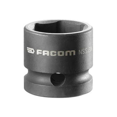 Image of Facom 6 POINT Stubby Impact Socket 1/2in Drive 21mm NSS.21A