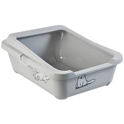 Image of Karlie Simon&#039;s Cat 51756 Litter Box 43 cm x 32 13 Grey