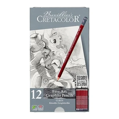 Image of CRETA COLOR 160 52 Fine Art Graphite Pencils, 12 Pieces