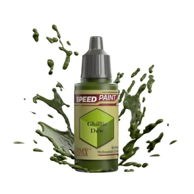 Image of The Army Painter Speedpaint Ghillie Dew 2.0, Single Acrylic Paint 18ml One coat Painting Soloution For Fantasy Tabletop Miniatures Like Warhammer 40k And Dungeons Dragons Figures