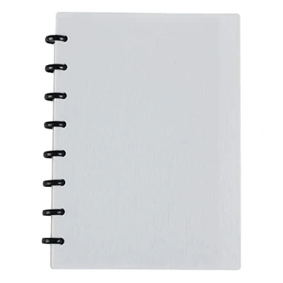 Image of Eagle Discbound Subject Notebooks, 60 Sheets Ruled/Lined Pages,Poly Cover (grey)