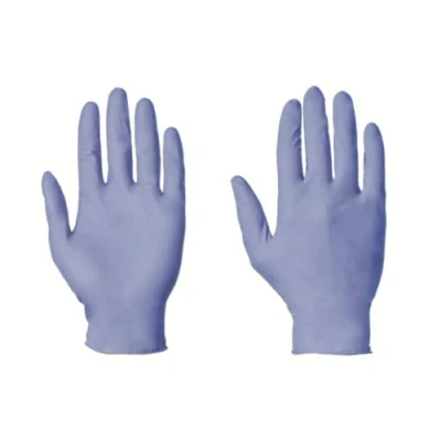 Image of 100 x Nitrile Disposable Gloves, LARGE Non Powdered Blue (free P&amp;P on all products)
