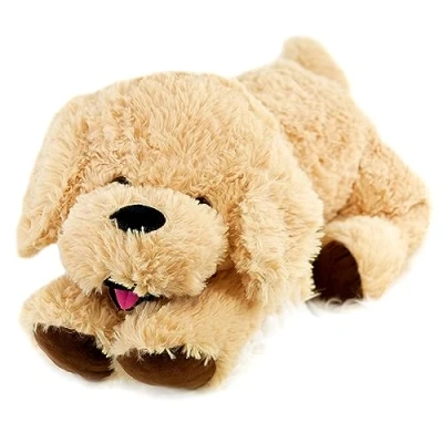 Image of 28&quot; Jumbo Plush Puppy Giant Dog Lying Soft Stuffed Cuddly Teddy Toy Lifelike Cute