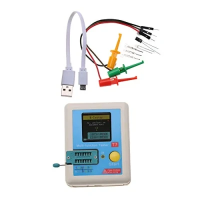 Image of LCR T7 Transistor Tester Diode Resistor Inductor Capacitance Meter Checker Detector for Triode Capacitor ESR NPN PNP MOSFET