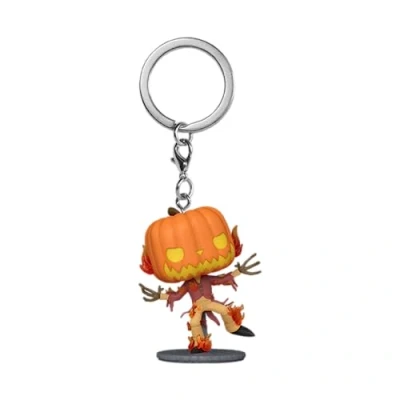 Image of Funko Pop! Keychain: Disney the Nightmare Before Christmas 30th Pum Packin Kingpkin King Disney: Novelty Keyring Collectable Mini Figure Stocking Filler