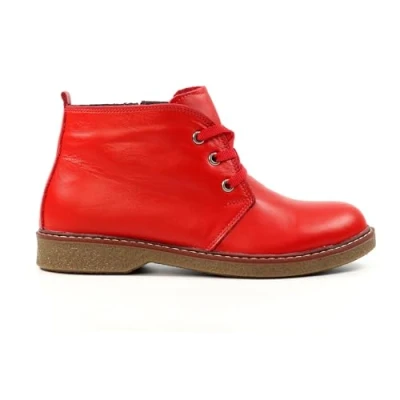 Image of Ladies Claire II Red Leather Boot 8