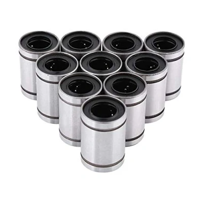 Image of Akozon Linear Motion Bearing, 10pcs Ball Bearings LM12UU 12mm Bearing Bushing for Rod on 3D Printer, CNC, and Other Applications