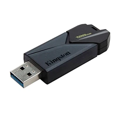 Image of Kingston DataTraveler Exodia Onyx USB Flash Drive 3.2 Gen 1 DTXON/128GB with Sleek Moving Cap