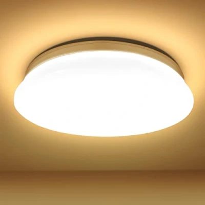 Image of Lepro Kitchen LED Ceiling Light, 120W Equivalent, 18W 1850lm, 3000K Warm White, Flush Lighting Fitting for Bedroom, Cloakroom, Porch, Hall, Lounge and More, φ28cm Round