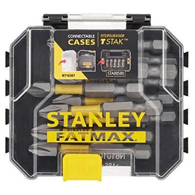 Image of Stanley STA88573 XJ Storage Box of 10 PH2 STANLEY® FATMAX® Loose Impact Bits 50mm