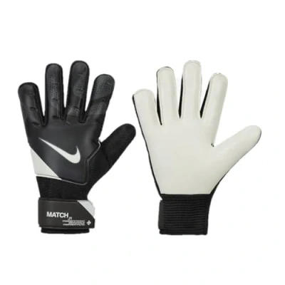 Image of Nike Performance Match JR Unisex Goalkeeping gloves for kids, Size: 4, Black/dark grey/white