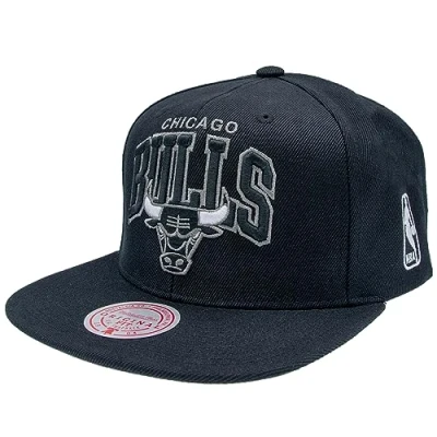 Image of Mitchell &amp; Ness NBA Team Arch Snapback Cap Chicago Bulls black, One Size