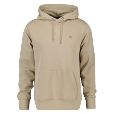 Image of GANT REG Shield Hoodie, Men&#039;s, Size: Large, Dry sand