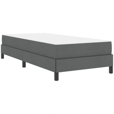 Image of Box Spring Bed Other Dark grey 90 x 190 cm Fabric Vidaxl