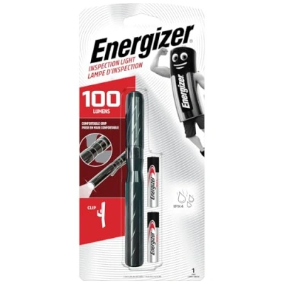 Image of Energizer Inspection Light, Metal Penlight, Bright Pocket Torch for Indoor and Outdoor, Batteries Included