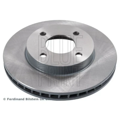 Image of 40206AX000, 40206CT40A Brake disc BLUE PRINT ADN143148 Front Axle 238mm 22mm 4 Hole 100mm internally vented Coated NISSAN: MICRA 3