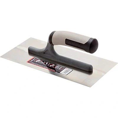 Image of Bellota 5864 BIM INOX Stainless Steel Trowel with Open Bi Material Handle, 280 x 120 mm