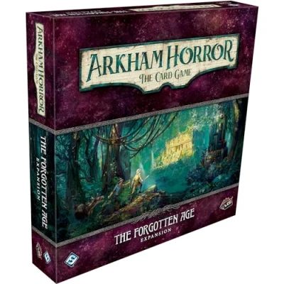 Image of Fantasy Flight Games Arkham Horror The Card Game: Deluxe Expansion 3. Forgotten Age Game Ages 14+ 1 to 4 Players 60 120 Minutes Playing Time