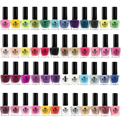 Image of Beauty4Britain 48 x NAIL VARNISH POLISH Set MODERN COLOURS THE BEST GIFT UK (Colour A+B)
