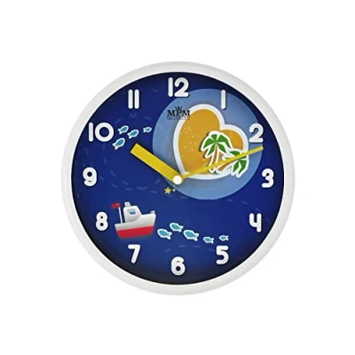 Image of MPM Quality, wall clock, white/blue, ∅ 314 x 45 mm