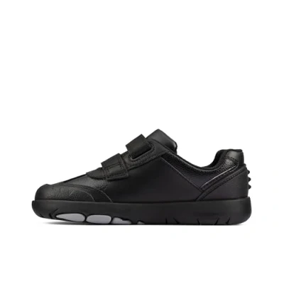 Image of Clarks School Rex Stride Kid, Boys’, Black,
