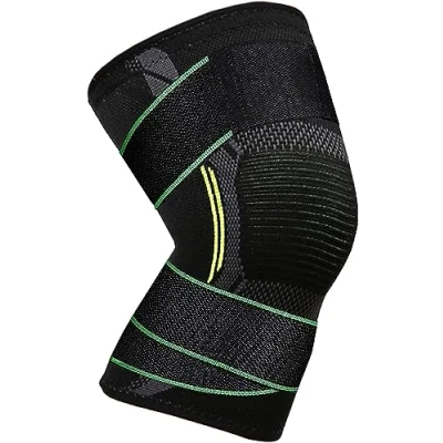 Image of VITTO Knee Support for Women &amp; Men Brace Arthritis Pain Relief, Joint Pain, Ligament Injury, Meniscus Tear, ACL, MCL Compression Sleeve Running, Squats (M, with Strap)