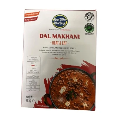 Image of Authentic Indian Curries/Ready To Eat/ Vegan/Delhi Kitchen/ DAL MAKHANI BLACK LENTIL &amp; RED KIDNEY BEANS /Ready Meal 285g (pack of 2)